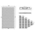 Podna grijaća ploča MHE DUO11-N, Š: 80 cm, D: 140 cm