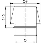 STABILE konusna kapa za dimnjak d.200 PS316L