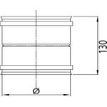 STABILE spojni element FF d.160 PS316L