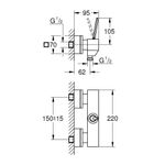 GROHE armatura za tuš s jednom ručkom EUROCUBE Joy (23665000)