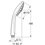 GROHE ručka za tuš EUPHORIA 110 Massage (26513000)