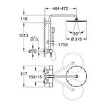 GROHE komplet za tuš RAINSHOWER System 310 (27966000)