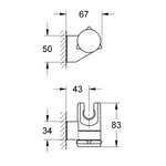 GROHE zidni držač za ručku tuša Relexa (28623000)