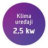 Klima uređaji 2,5 kW